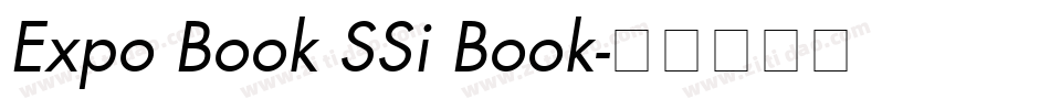 Expo Book SSi Book字体转换